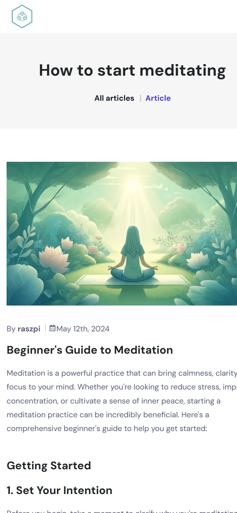 How to start meditation guide on mobile